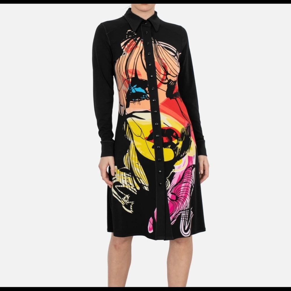 EVA VARRO LONG SLEEVES COLLAR &CUFFS SNAP SHIRT/ DRESS - INDIA